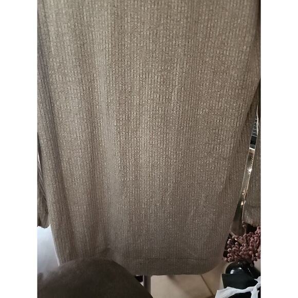 Bobi Los Angeles Sweater Womens Small Tan Pulllover Cotton Long Sleeve NWT A108 - Picture 6 of 6